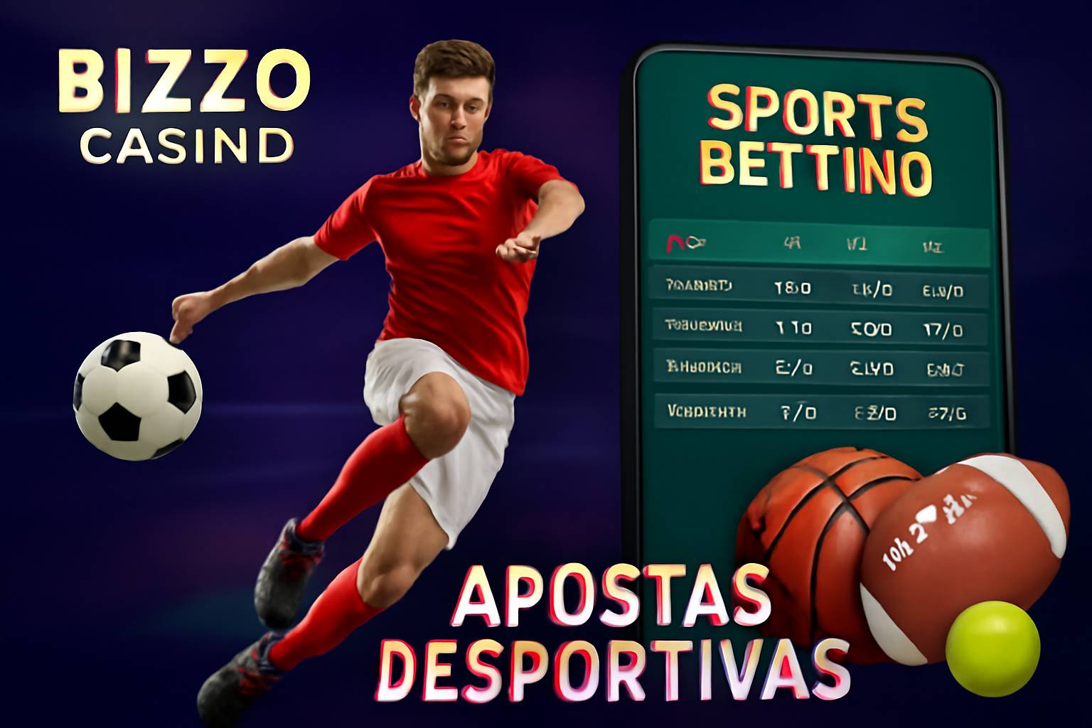 Apostas esportivas no cassino online BIZZOCASINO